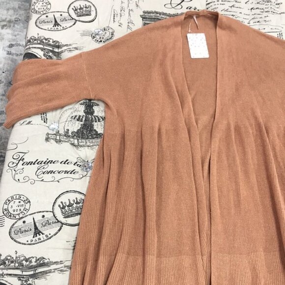 Free People Making Waves Cardigan Cinnamon - Picture 4 of 8